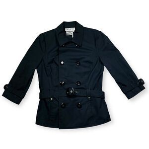 Worth Double Breasted Trench Jacket Size 0 and Matching Shorts size 4 Dark Blue